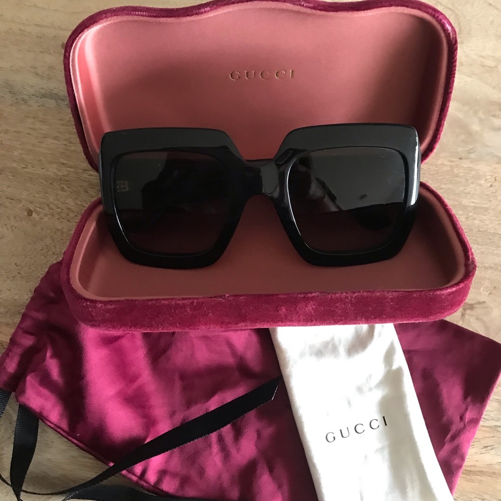 Authentic Gucci oversized Square Sunglasses